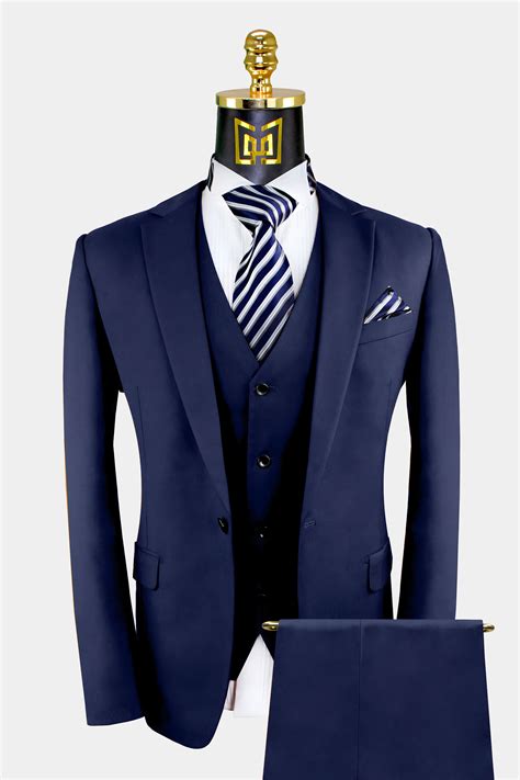 dark navy blue suit men.